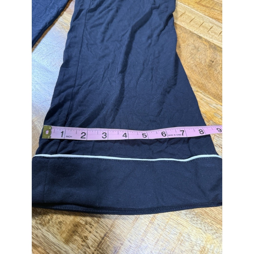 Nordstrom Rack Lounge Pants XS Black Wide Leg Pajama Stretch Casual NWT - Picture 6 of 6